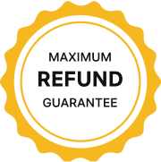 Maximum Refund Guarantee seal.
