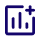 An icon of a bar chart with a plus sign, representing adding a report or analysis.