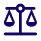 An icon of the scales of justice, representing balance.