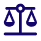 An icon of the scales of justice, representing balance.