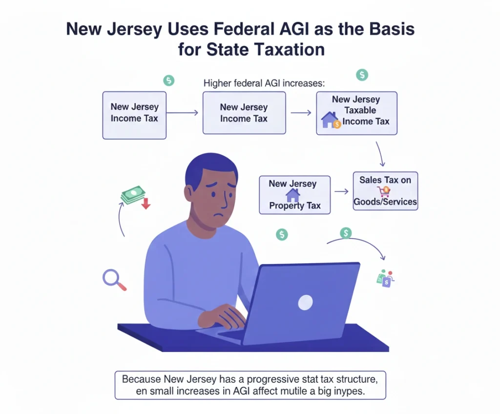 1.New Jersey Uses Federal AGI as the Basis for State Taxation