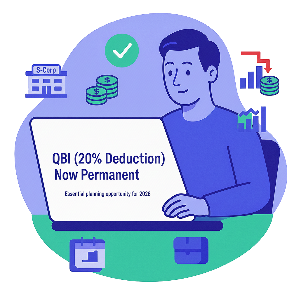 QBI (20% Deduction) Now Permanent — But STR Eligibility Is Narrower