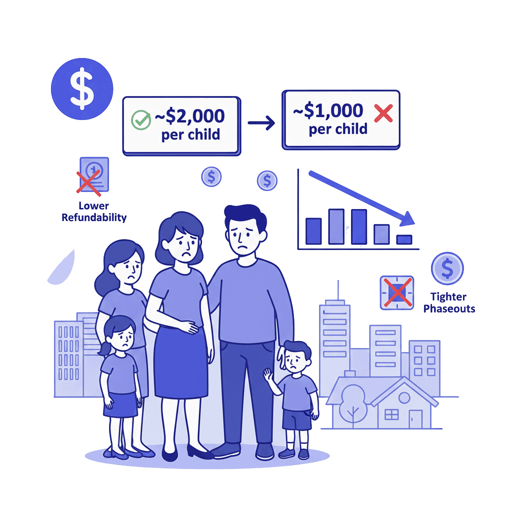 Child Tax Credit Shrinks