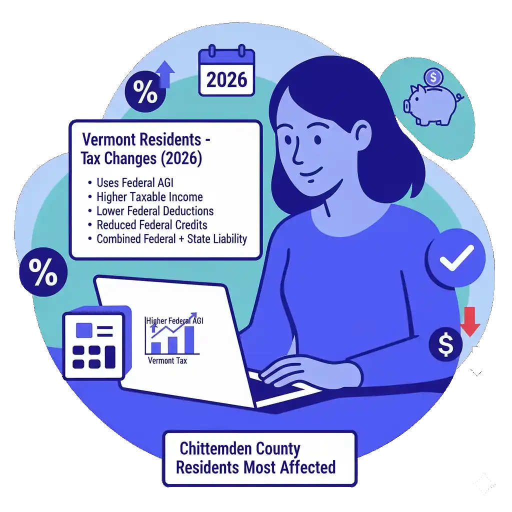Vermont Uses Federal AGI as the Starting Point for State Tax