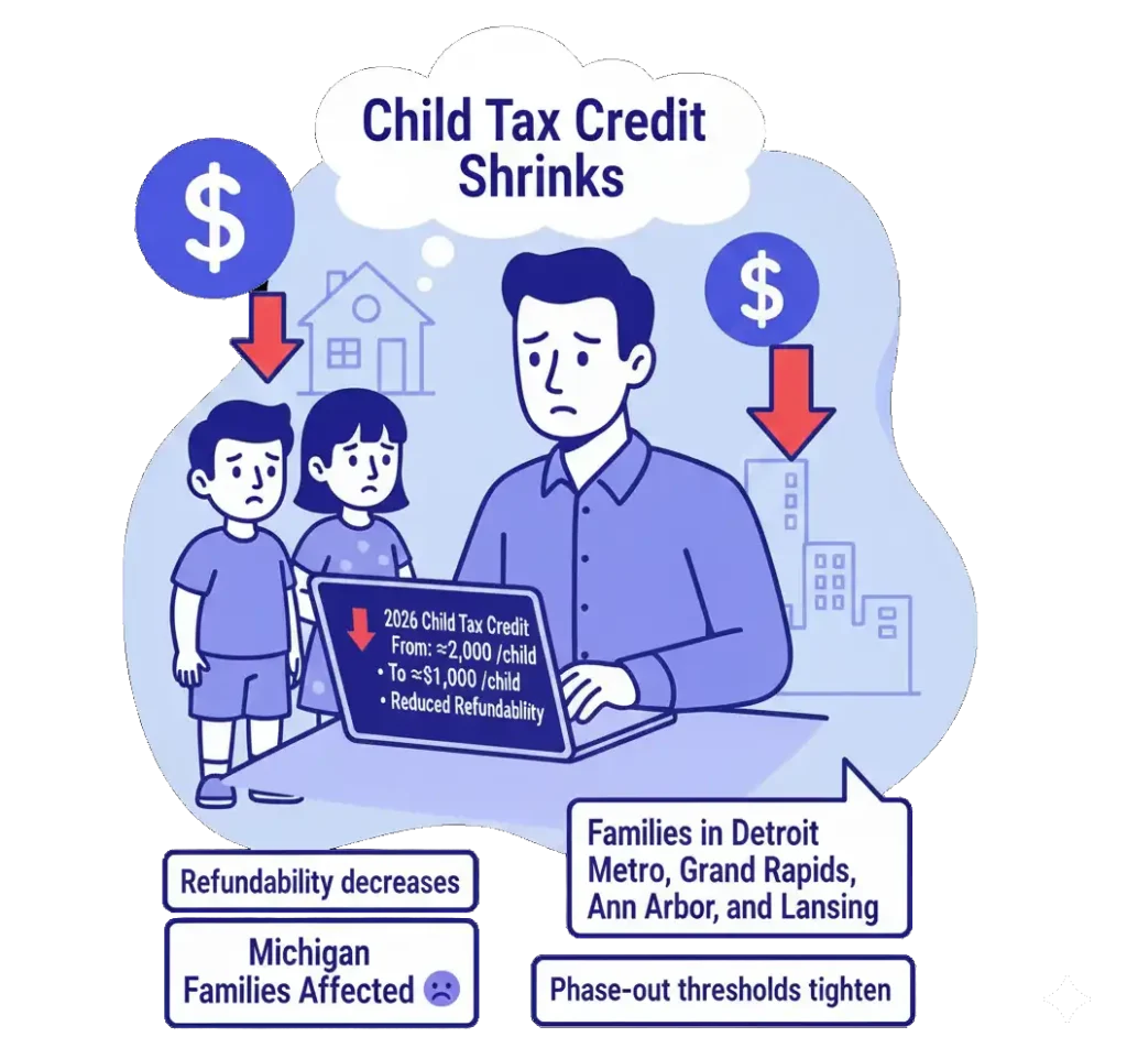 Child Tax Credit Shrinks