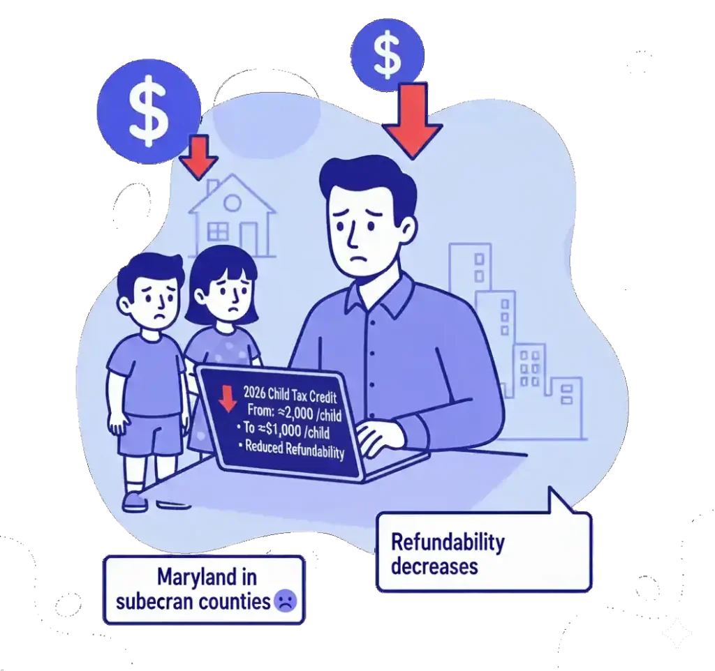 Child Tax Credit Shrinks