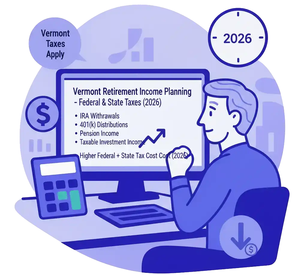 5. Retirement Income Remains Taxable in Vermont
