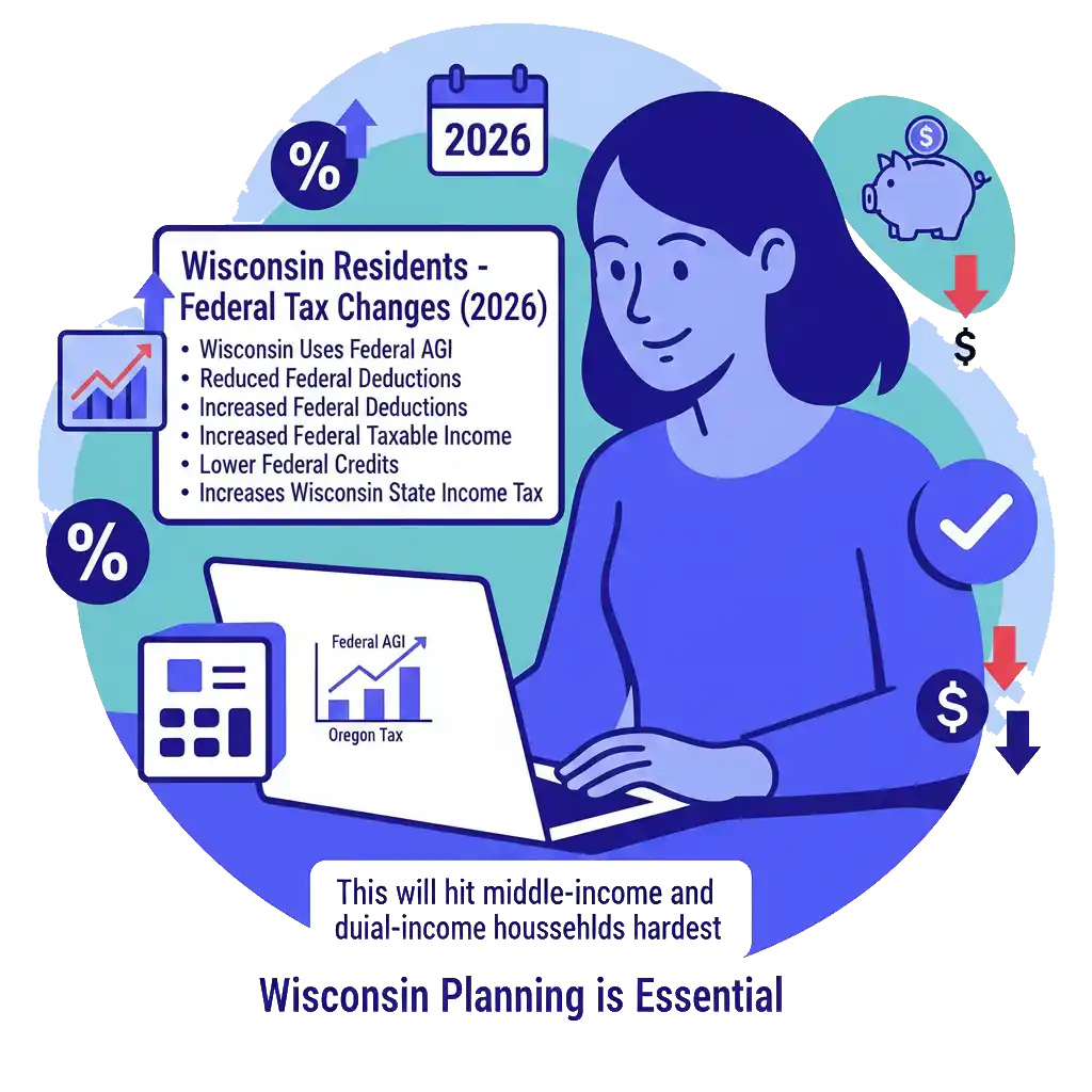 1. Wisconsin Uses Federal AGI for State Taxation