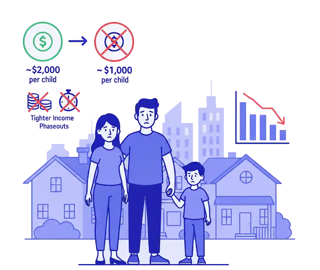 Child Tax Credit Shrinks