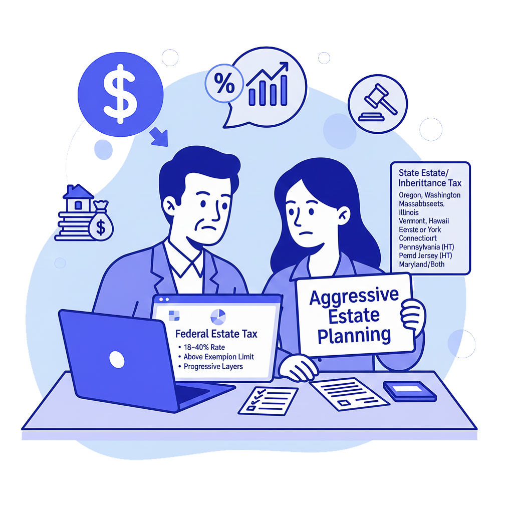 Estate Tax Rate Stays the Same (Up to 40%)