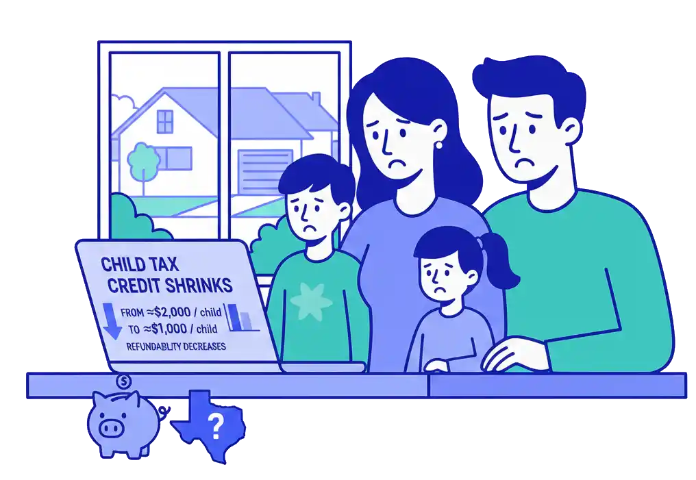 Child Tax Credit Shrinks