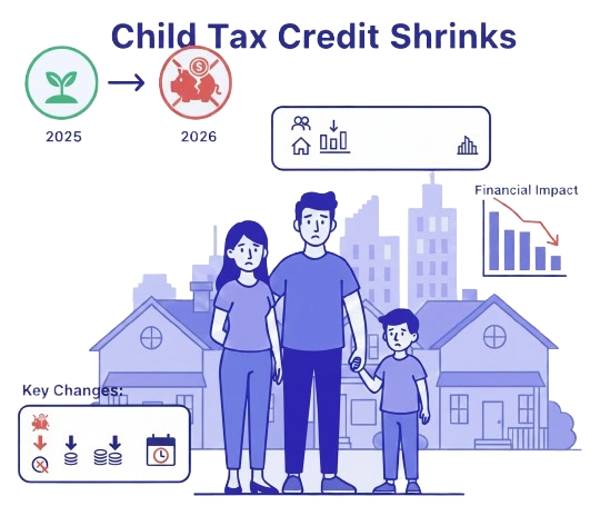 Child Tax Credit Shrinks