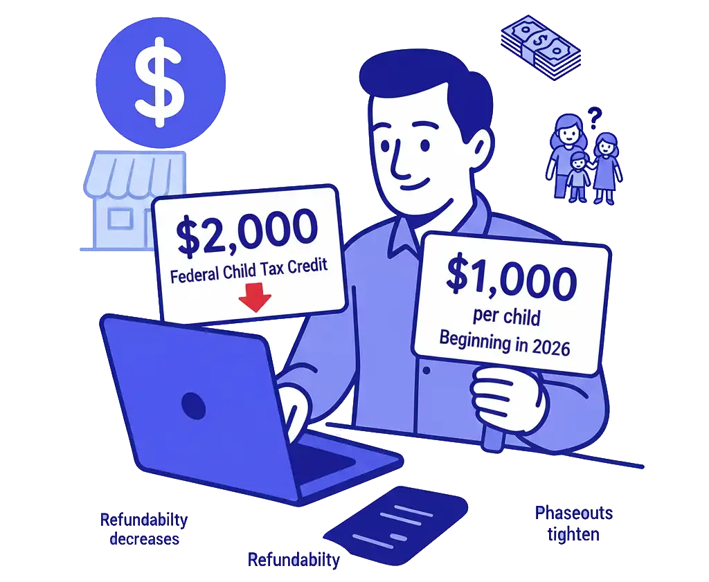 Child Tax Credit Shrinks