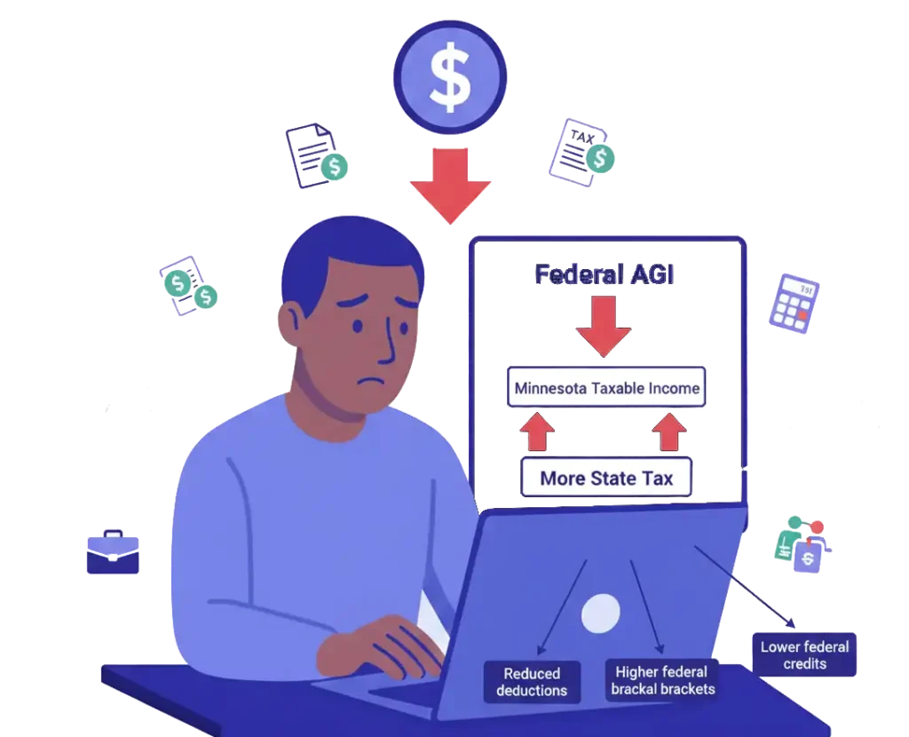 1. Minnesota Uses Federal AGI as the Starting Point