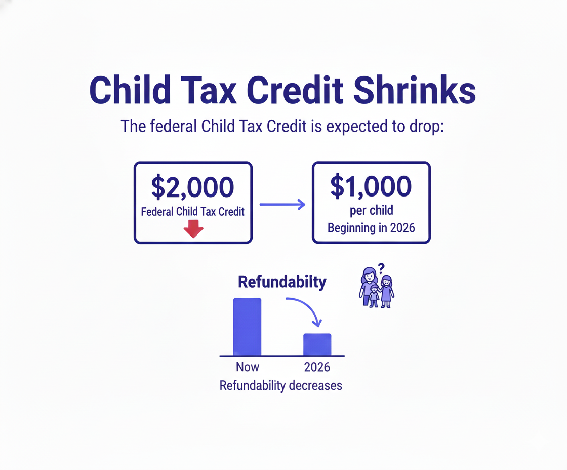 Child Tax Credit Shrinks