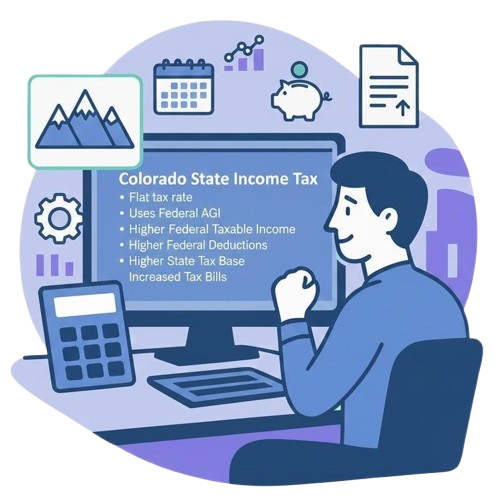 1. Colorado Uses Federal AGI as the Basis for State Taxes