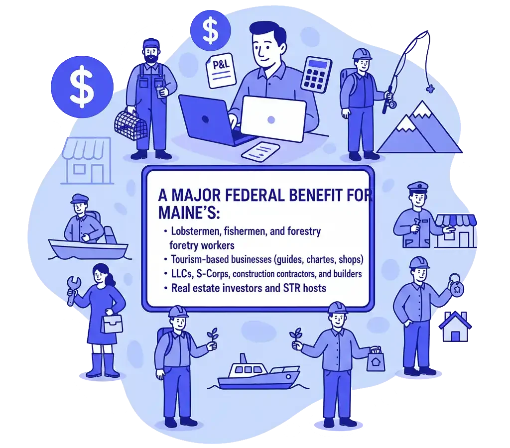 This is a major federal beneﬁt for Maine’s:
